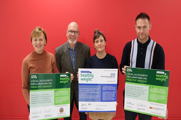 Northumberland County Council signs the Healthy Weight Declaration