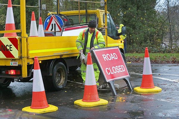 Image demonstrating Morpeth roadworks starting on February 18