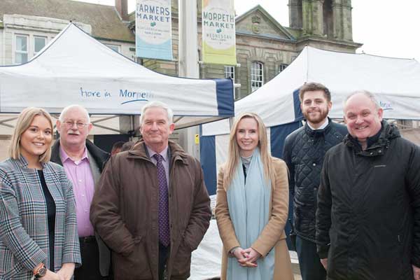 Stakeholders outside Morpeth Market