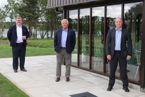 Councillors and staff outside the refurbished visitor centre