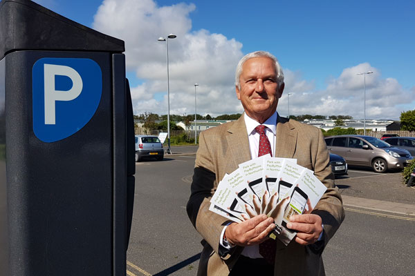 Cllr Glen Sanderson in Seahouses carpark