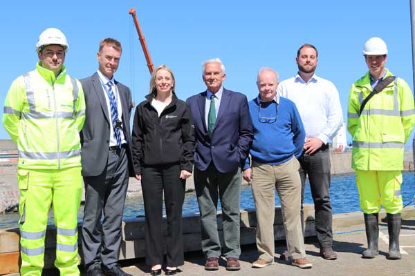Image demonstrating Seahouses Pier restoration work starts
