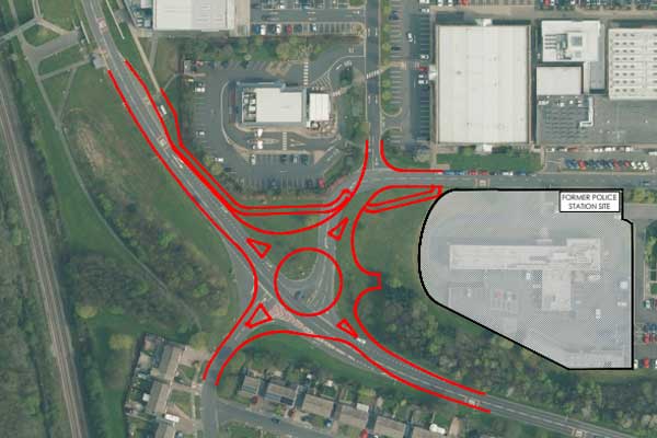 Image demonstrating Improvement works starting at busy Cramlington junction