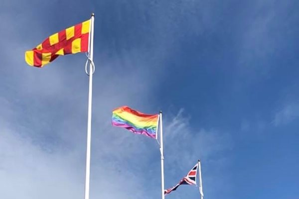 The rainbow flag at County Hall