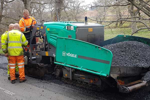 Image demonstrating Road improvement works being rolled out