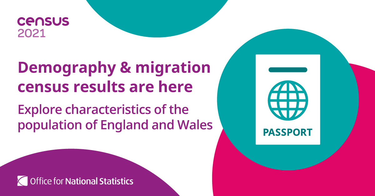 Census 2021 Logo Demography and Migration