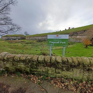 Entrance sign for flagstaff park