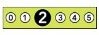 2 out of 5 highlighted