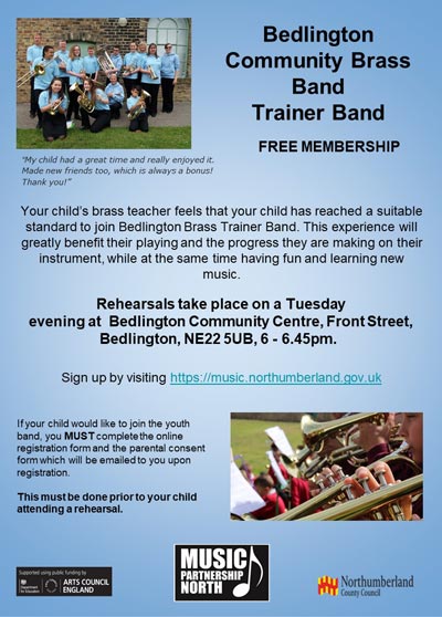 Bedling Brass band Trainer band - Free membership