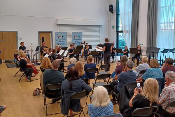 Northumberland Youth Endemble playing at a concert